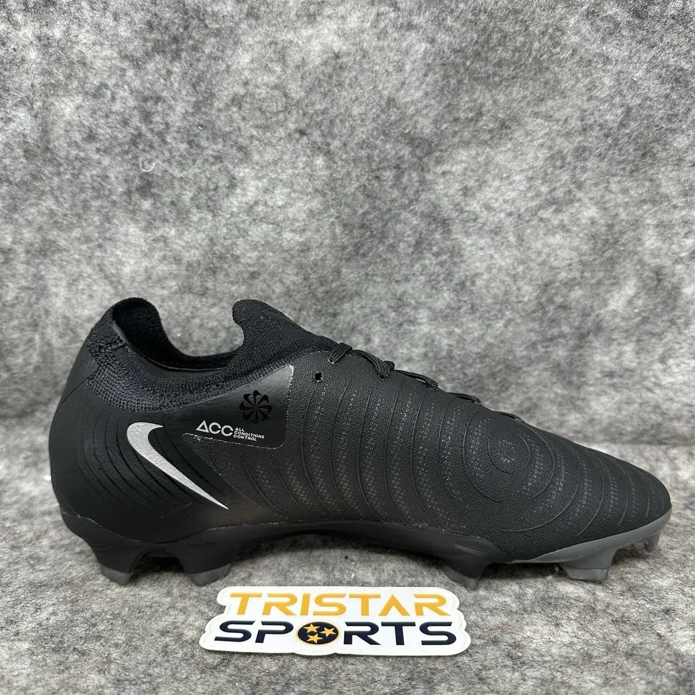 Nike Phantom GX 2 Pro FG Soccer Cleat Mens Size 7.5 Black Silver FJ2563-001